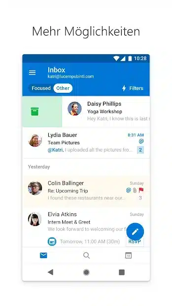 Outlook E-Mail-Signatur auf Android Handy einrichten